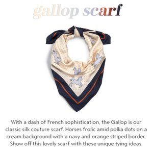 CAbi gallop silk scarf. Style # 5274 EUC